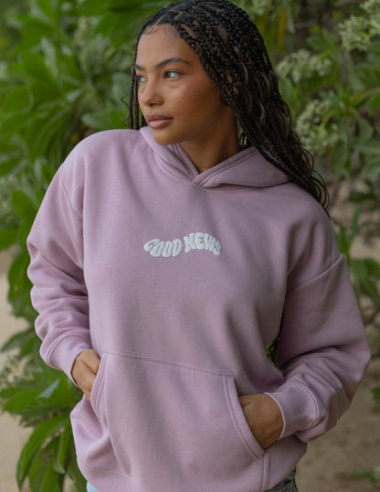 Good News Pink Unisex Hoodie - A-1 Thread Vault