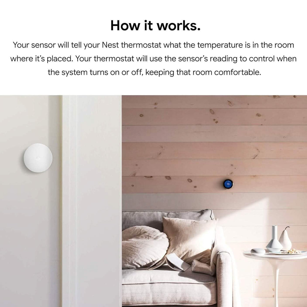 Google Nest Temperature Sensor (Refurbished) - A-1 Thread Vault