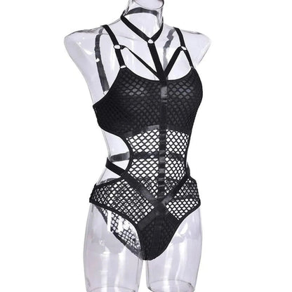 Gothic Fishnet Bodysuits - A-1 Thread Vault (16)
