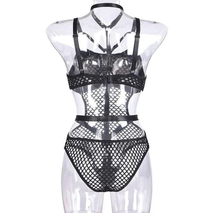 Gothic Fishnet Bodysuits - A-1 Thread Vault (17)