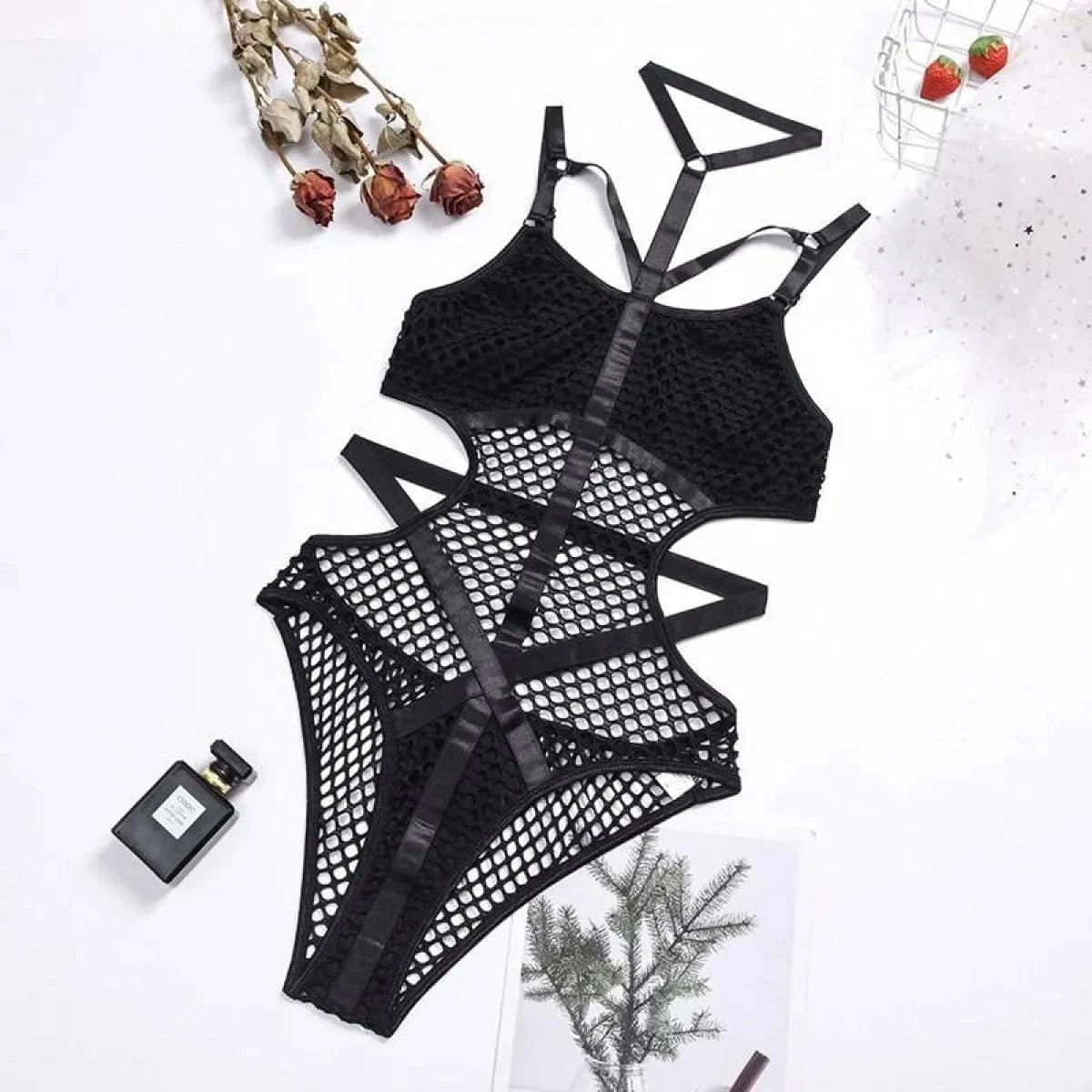 Gothic Fishnet Bodysuits - A-1 Thread Vault (18)