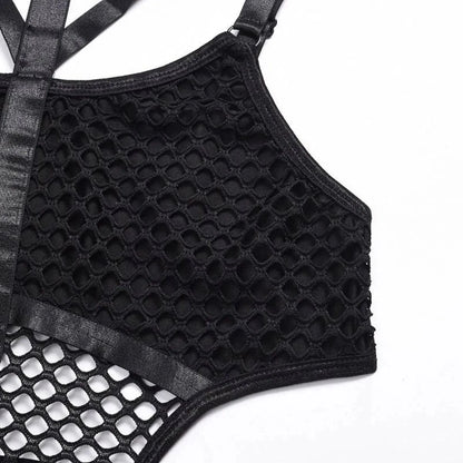 Gothic Fishnet Bodysuits - A-1 Thread Vault (20)