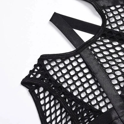 Gothic Fishnet Bodysuits - A-1 Thread Vault (22)