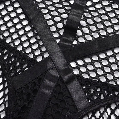 Gothic Fishnet Bodysuits - A-1 Thread Vault (23)