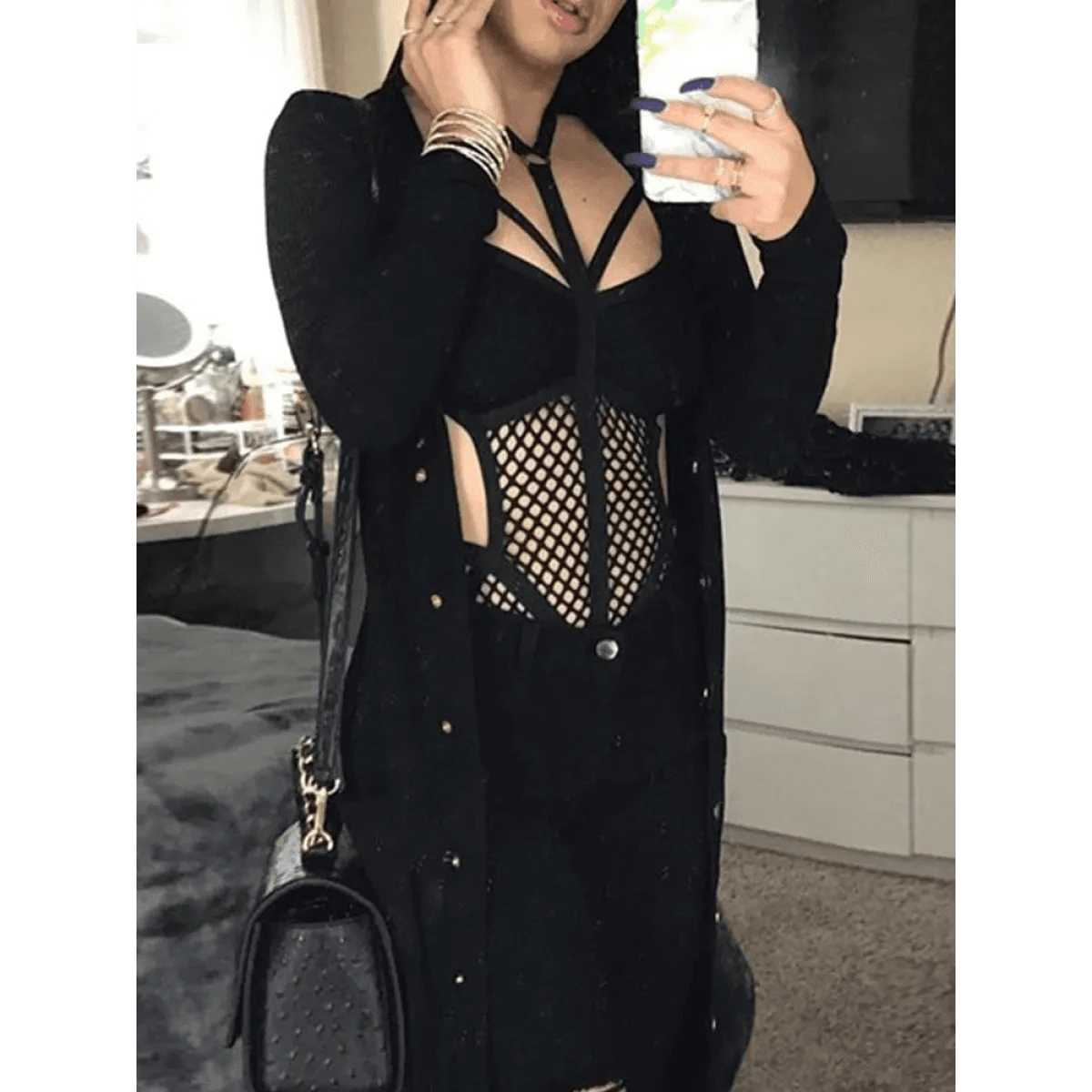 Gothic Fishnet Bodysuits - A-1 Thread Vault (5)