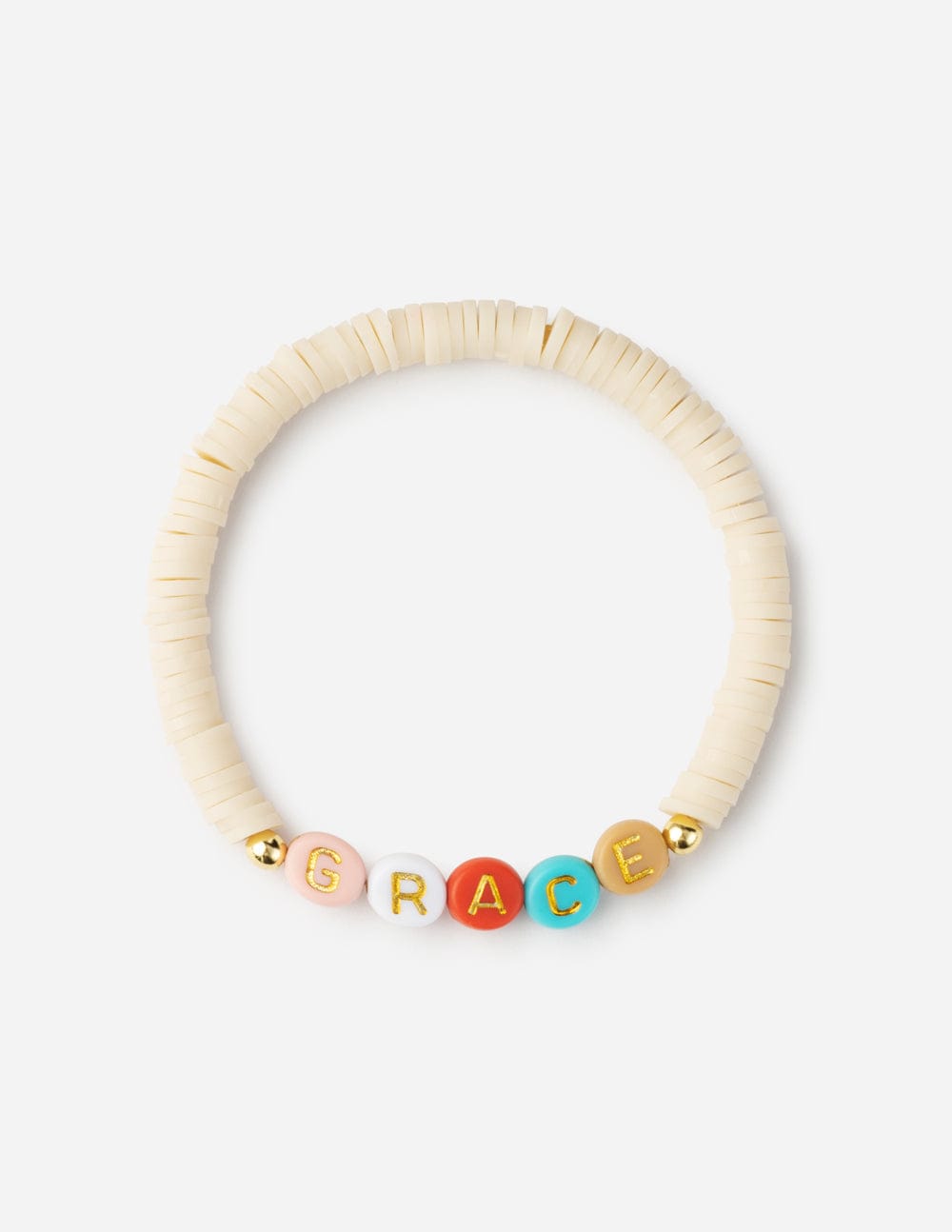 Grace Multicolored Letter Bracelet - A-1 Thread Vault