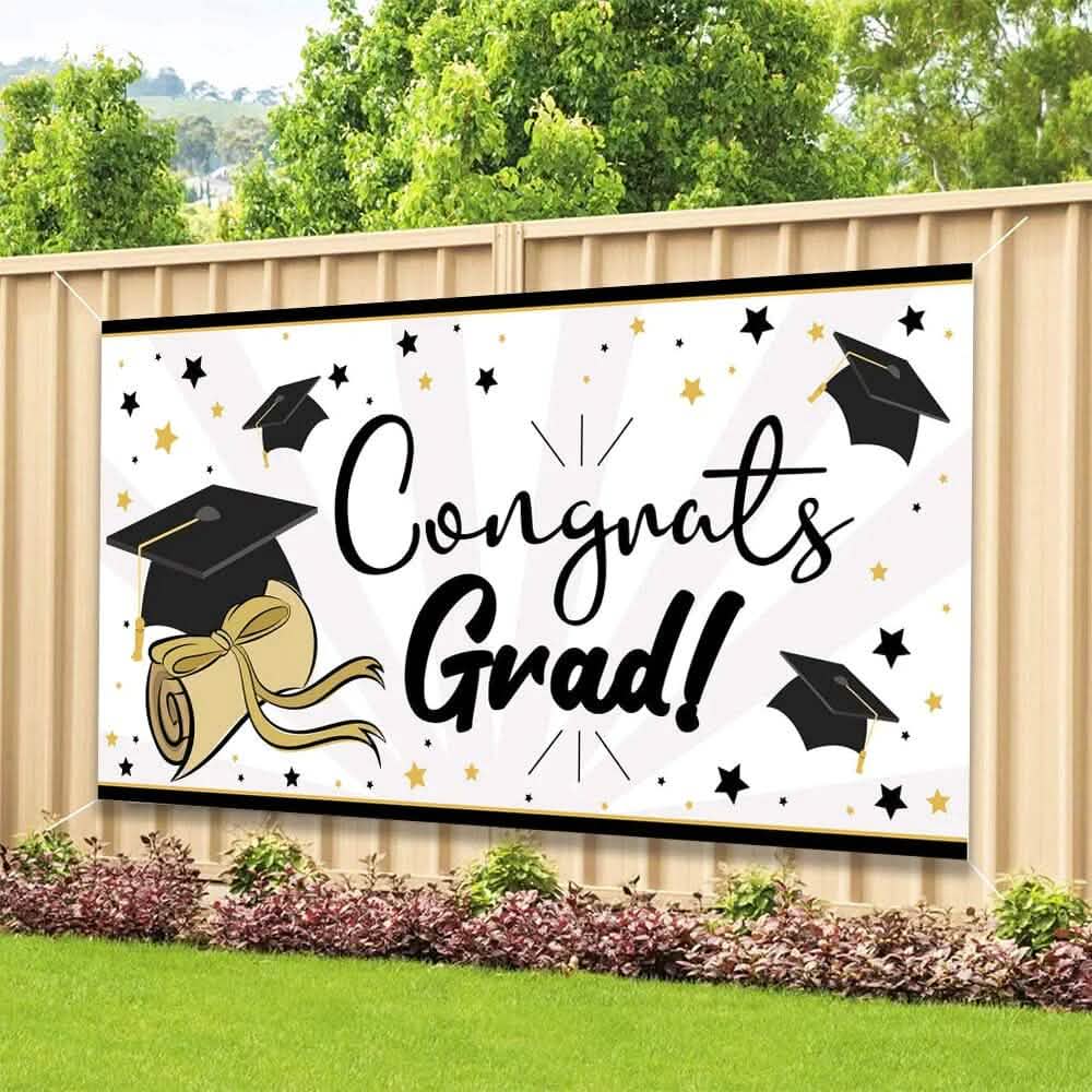 Graduation Party Hanging Swirls Strings Banner - A-1 Thread Vault