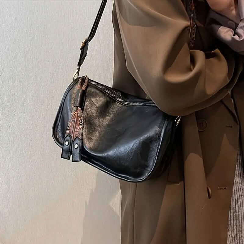 Graphic Pattern Zipper Crossbody Bag - A-1 Thread Vault