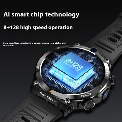 H10 Multi-function Dual Camera Sports Smart Phone Watch - A-1 Thread Vault