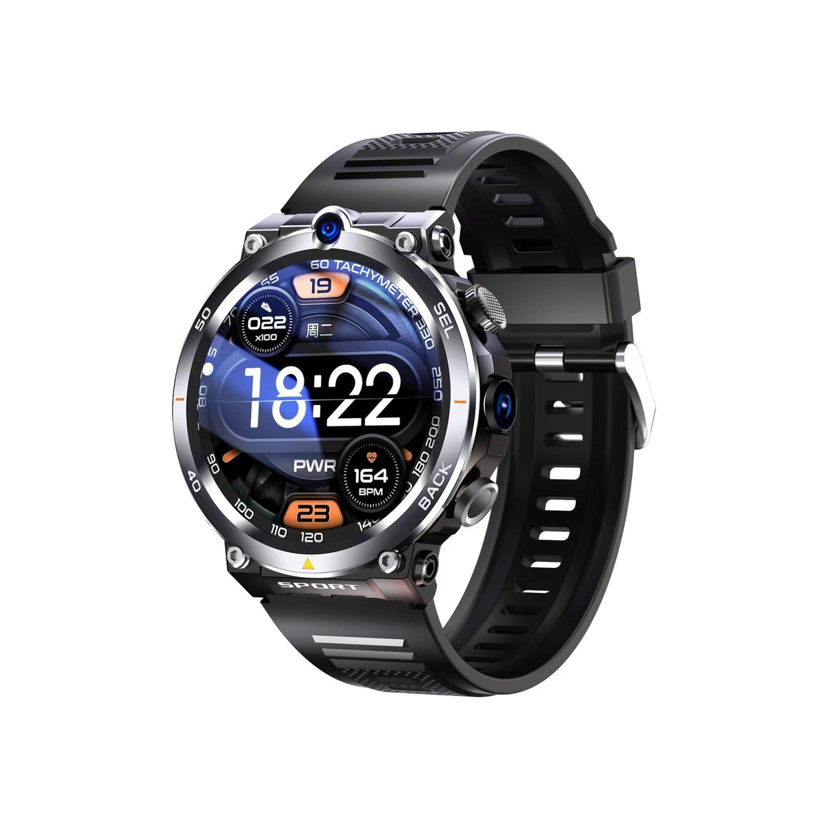H10 Multi-function Dual Camera Sports Smart Phone Watch - A-1 Thread Vault