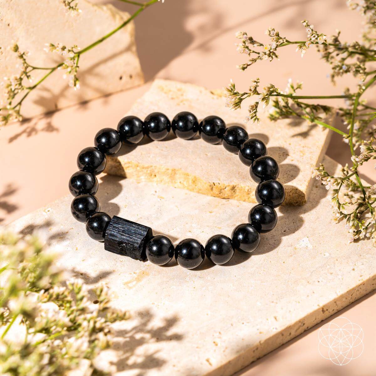 Habit Breaker - Black Obsidian & Tourmaline Bracelet - A-1 Thread Vault
