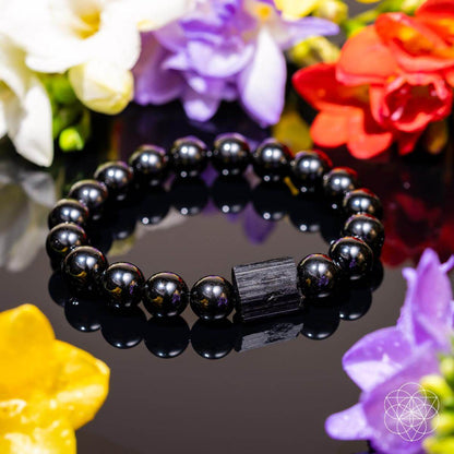 Habit Breaker - Black Obsidian & Tourmaline Bracelet - A-1 Thread Vault