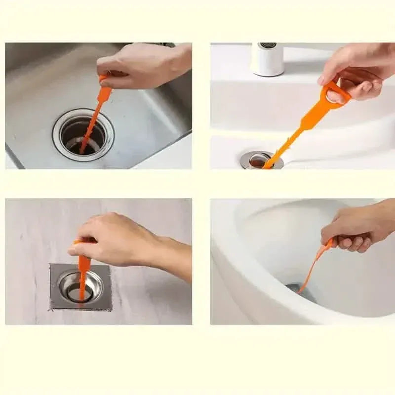 Hair Drain Clog Remover Tool For Sewer, Kitchen Sink, Bathroom Tub - A-1 Thread Vault