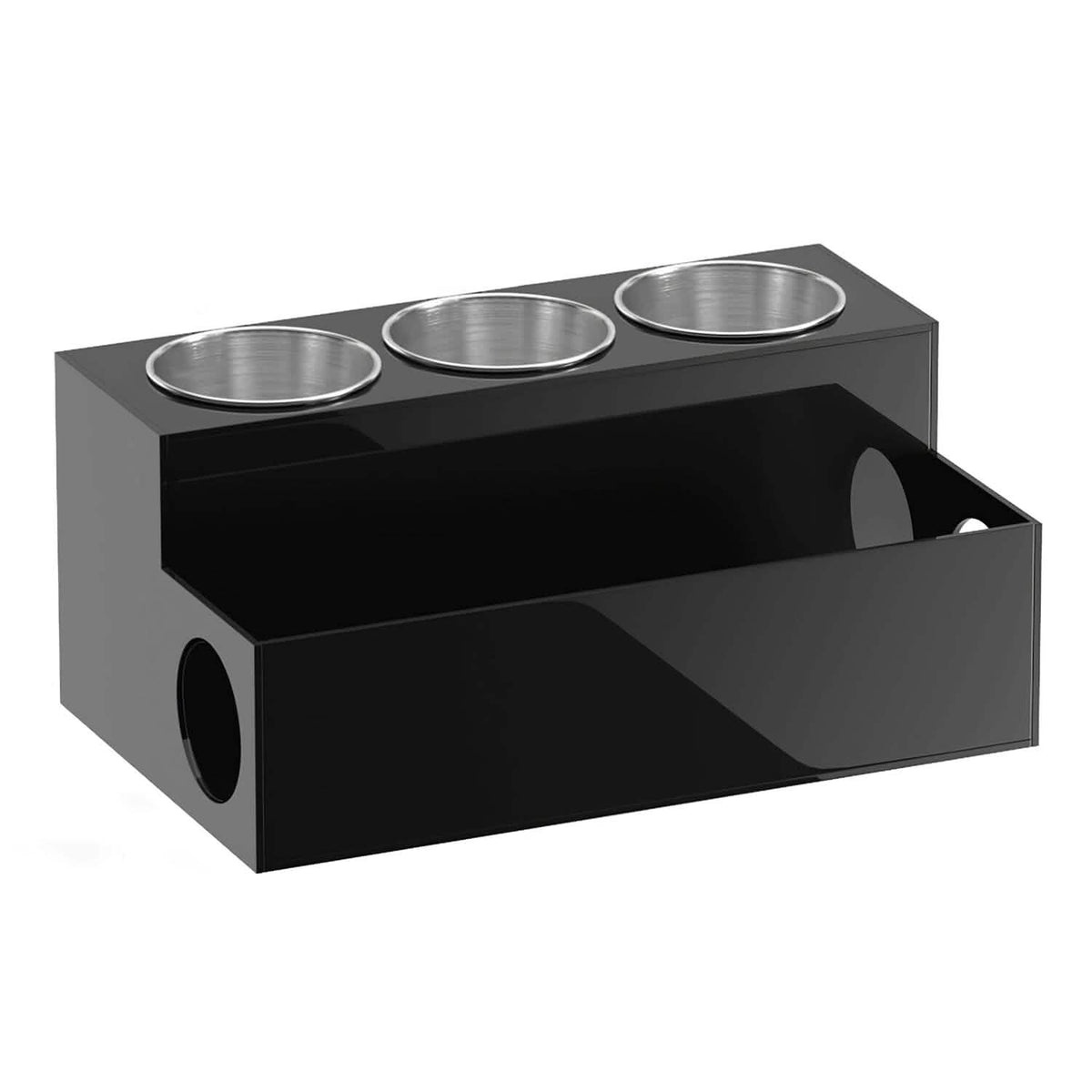 Hair Dryer Organizer with 3 Stainless Steel Cups - A-1 Thread Vault
