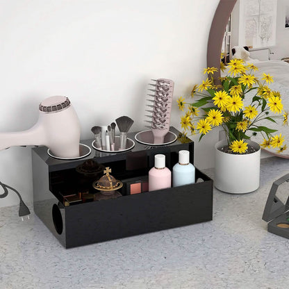 Hair Dryer Organizer with 3 Stainless Steel Cups - A-1 Thread Vault