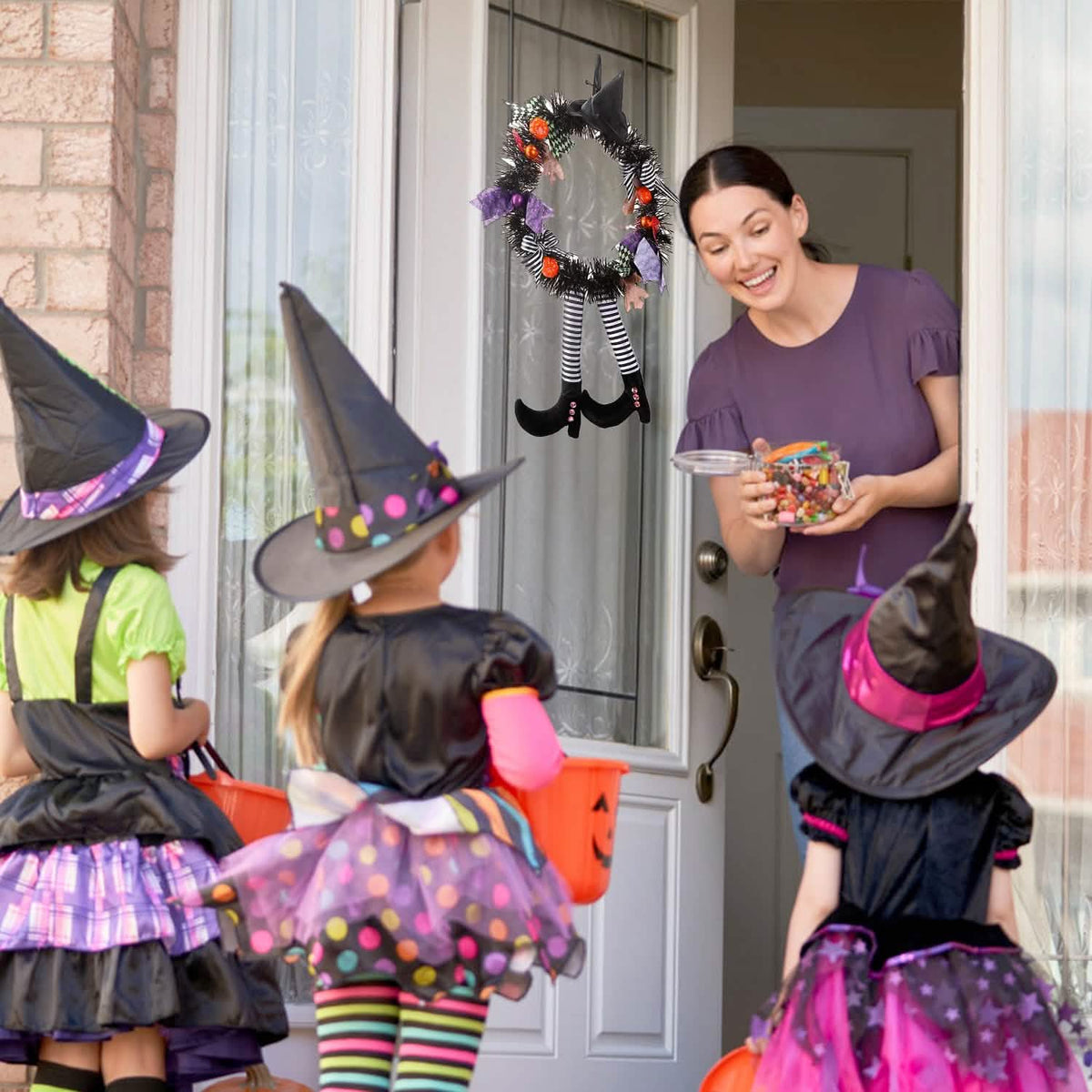 Halloween Witch Wreath Pumpkin Decorations - A-1 Thread Vault