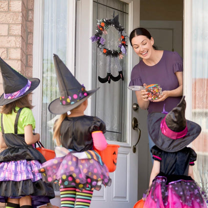 Halloween Witch Wreath Pumpkin Decorations - A-1 Thread Vault