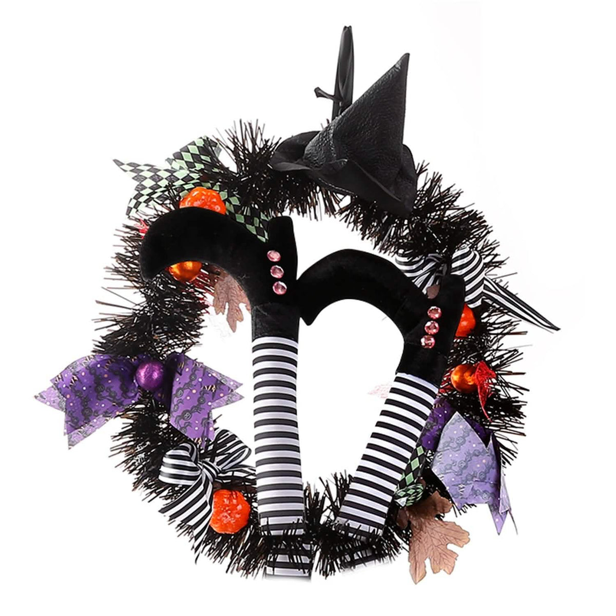 Halloween Witch Wreath Pumpkin Decorations - A-1 Thread Vault