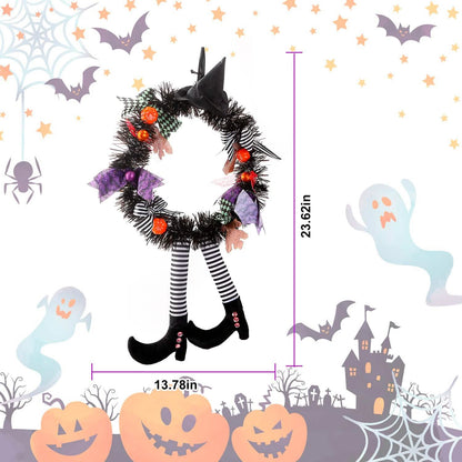 Halloween Witch Wreath Pumpkin Decorations - A-1 Thread Vault