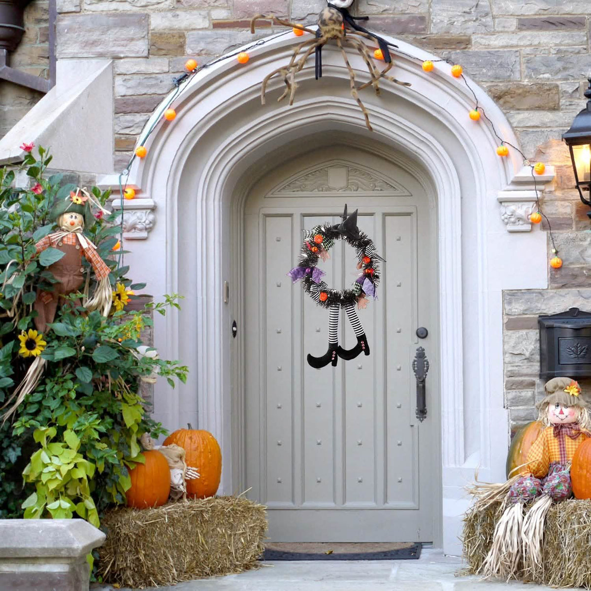 Halloween Witch Wreath Pumpkin Decorations - A-1 Thread Vault