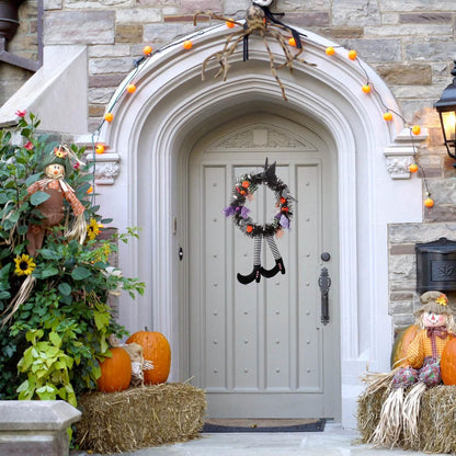 Halloween Witch Wreath Pumpkin Decorations - A-1 Thread Vault
