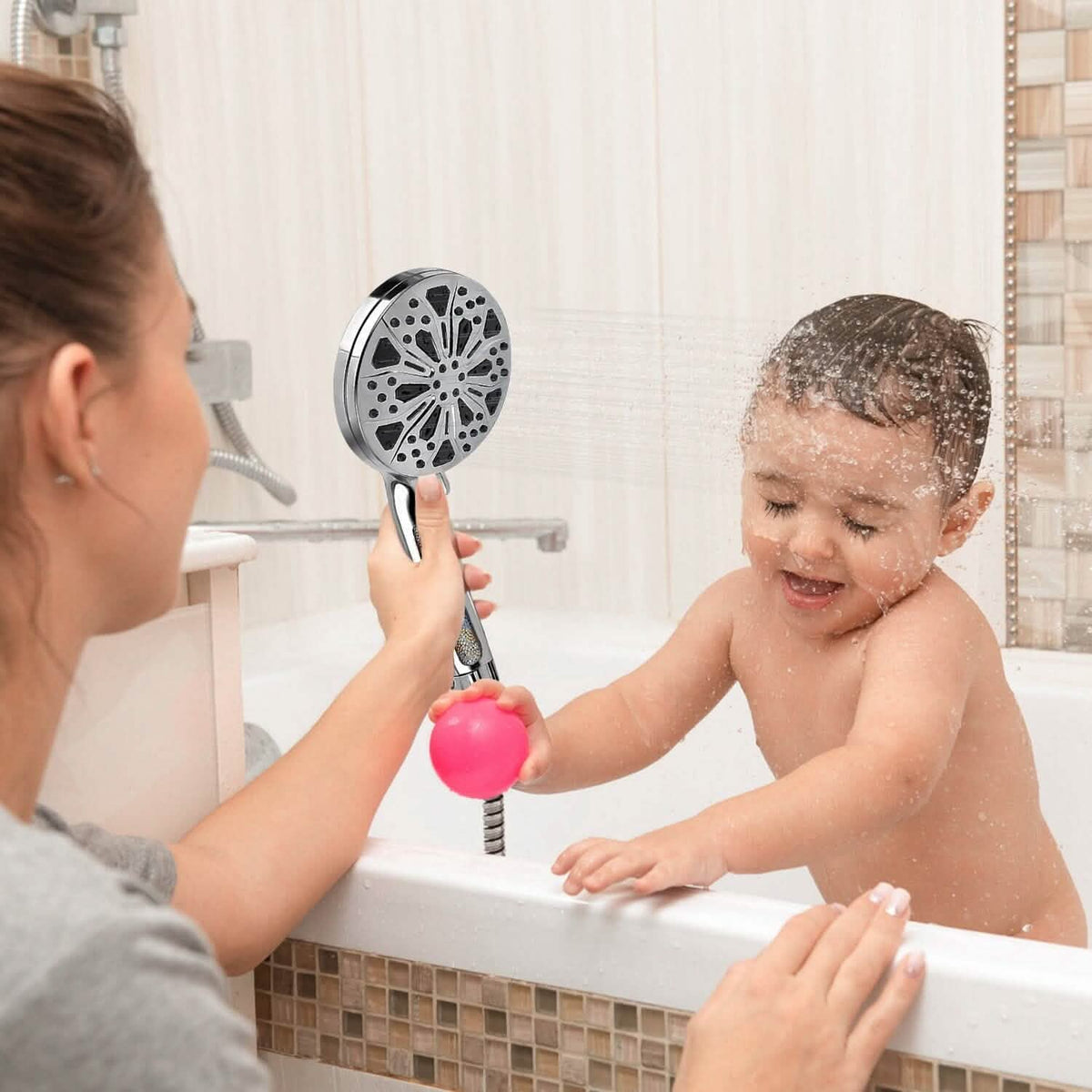 Handheld Filtered High Pressure Shower Head - A-1 Thread Vault