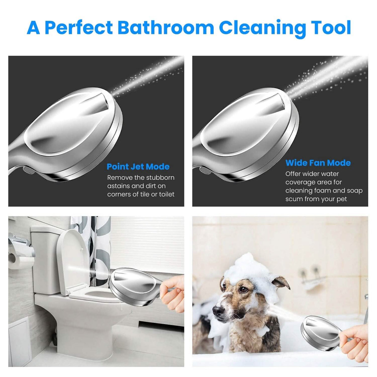 Handheld Filtered High Pressure Shower Head - A-1 Thread Vault