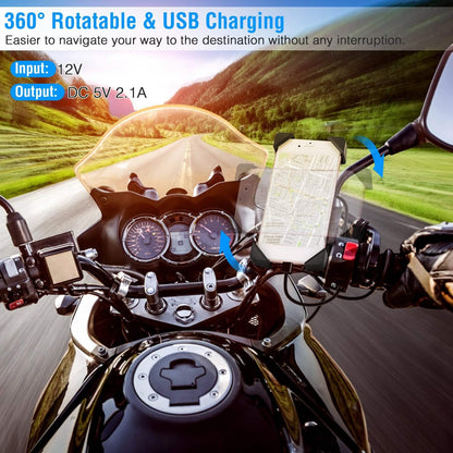 Handlebar Mirror Mobile Phone Holder - A-1 Thread Vault