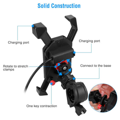 Handlebar Mirror Mobile Phone Holder - A-1 Thread Vault
