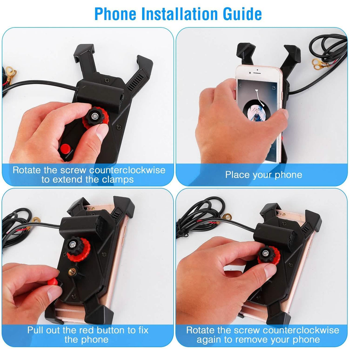 Handlebar Mirror Mobile Phone Holder - A-1 Thread Vault