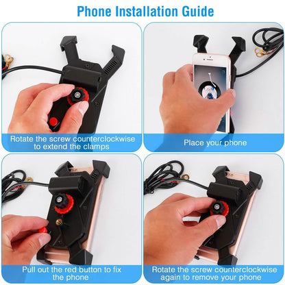 Handlebar Mirror Mobile Phone Holder - A-1 Thread Vault