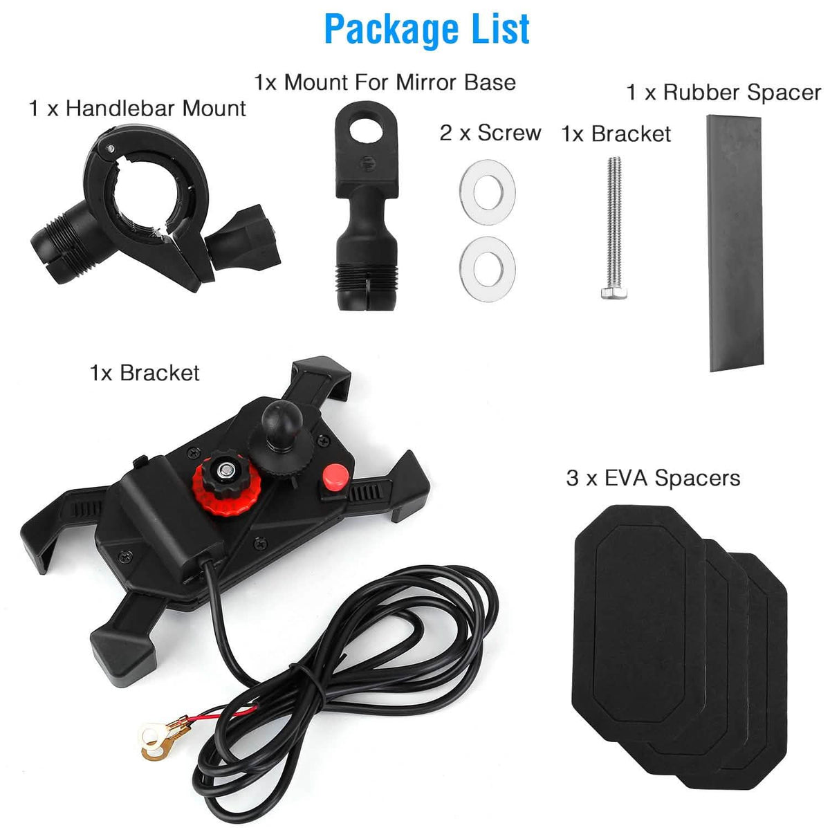 Handlebar Mirror Mobile Phone Holder - A-1 Thread Vault