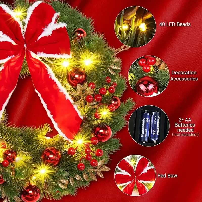 Handmade Christmas Wreath Decor - A-1 Thread Vault
