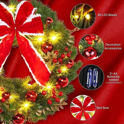 Handmade Christmas Wreath Decor - A-1 Thread Vault