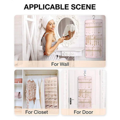 Hanging Jewelry Organizer Storage Roll - A-1 Thread Vault