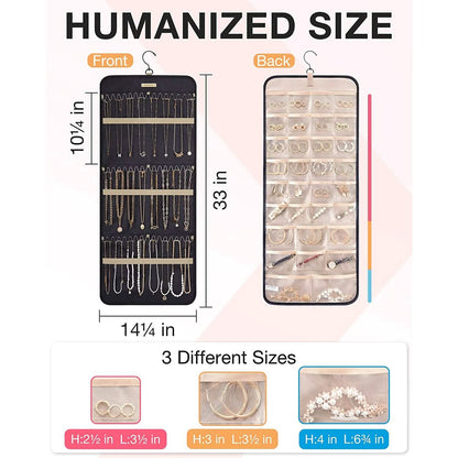 Hanging Jewelry Organizer Storage Roll - A-1 Thread Vault
