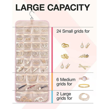 Hanging Jewelry Organizer Storage Roll - A-1 Thread Vault