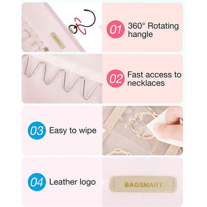 Hanging Jewelry Organizer Storage Roll - A-1 Thread Vault