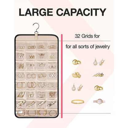 Hanging Jewelry Organizer Storage Roll - A-1 Thread Vault