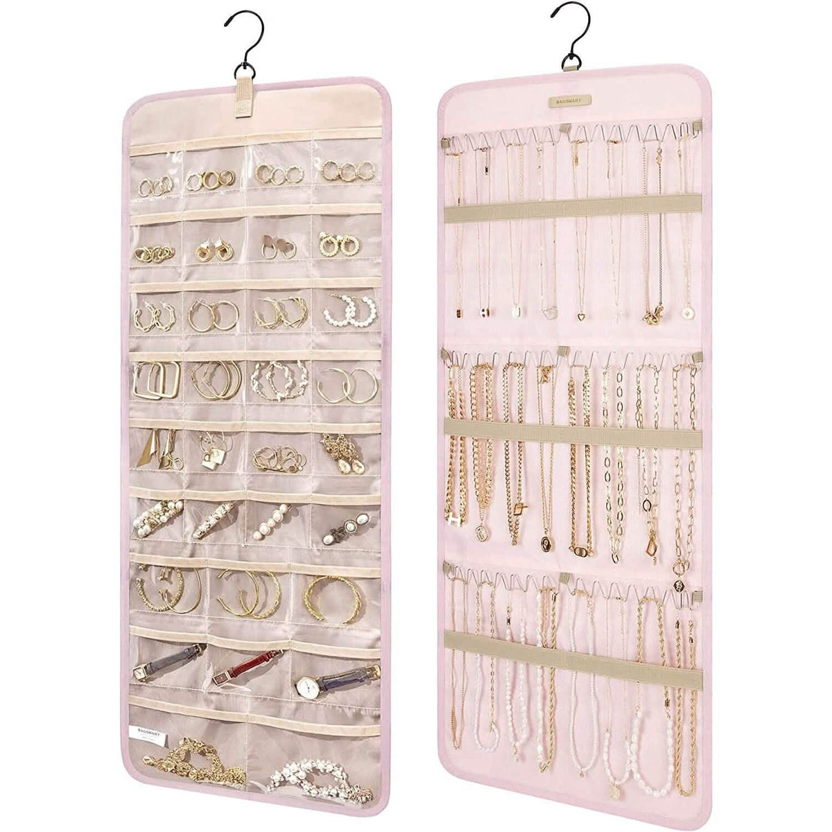 Hanging Jewelry Organizer Storage Roll - A-1 Thread Vault