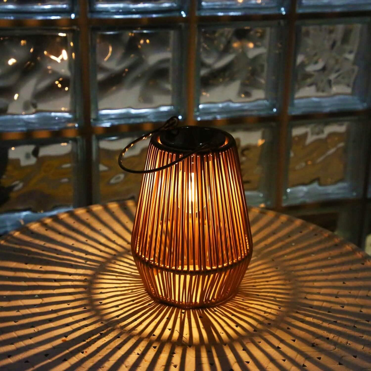 Hanging Solar Woven Lantern Solar Lamp Lights Decoration - A-1 Thread Vault