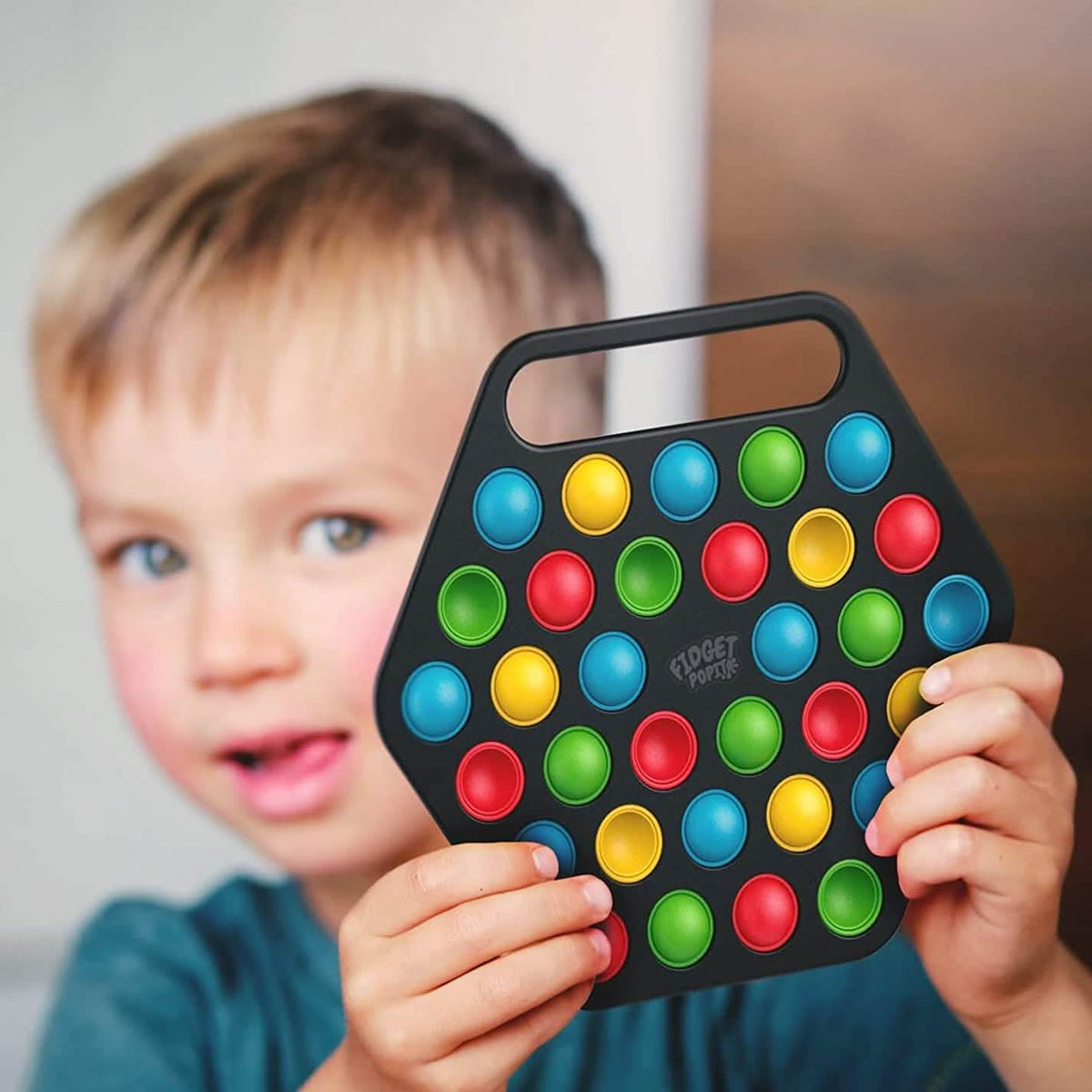 Hard Shell Pop it Fidget Toy Board with Carrying Handle for Adults & Kids - A-1 Thread Vault