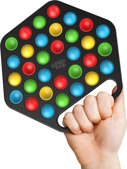 Hard Shell Pop it Fidget Toy Board with Carrying Handle for Adults & Kids - A-1 Thread Vault