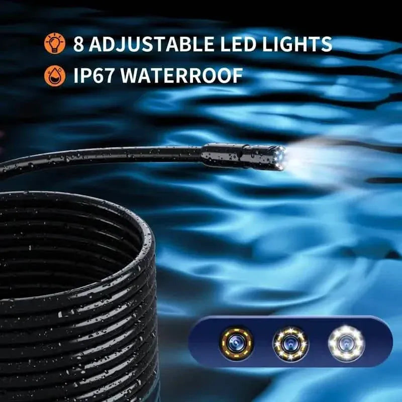 HD 1080P Borescope with 4.3" LCD Screen - Waterproof, Rechargeable Endoscope Camera - A-1 Thread Vault