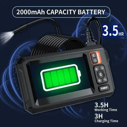 HD 1080P Borescope with 4.3" LCD Screen - Waterproof, Rechargeable Endoscope Camera - A-1 Thread Vault
