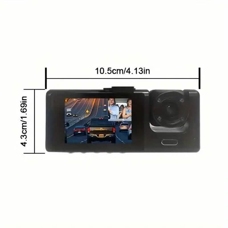 HD 1080P Car Dual Camera with IR Night Vision Loop Recording 2" IPS Screen - A-1 Thread Vault