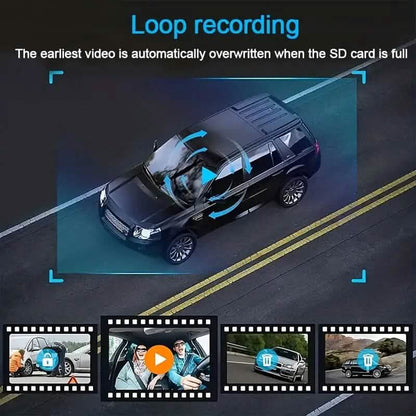 HD 1080P Car Dual Camera with IR Night Vision Loop Recording 2" IPS Screen - A-1 Thread Vault
