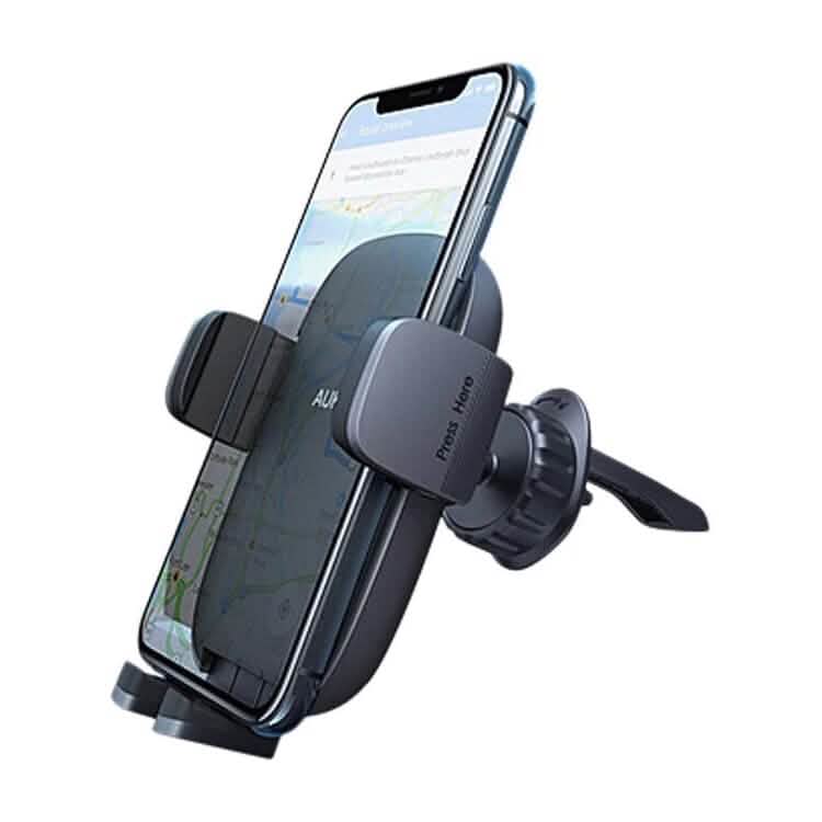 HD-C58 Car Phone Holder with Stronger Vent Clip Hands, Aura Black - A-1 Thread Vault