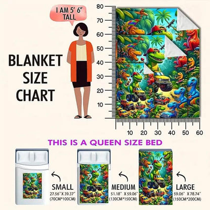 HD Digital Print Flannel Throw Blanket - A-1 Thread Vault