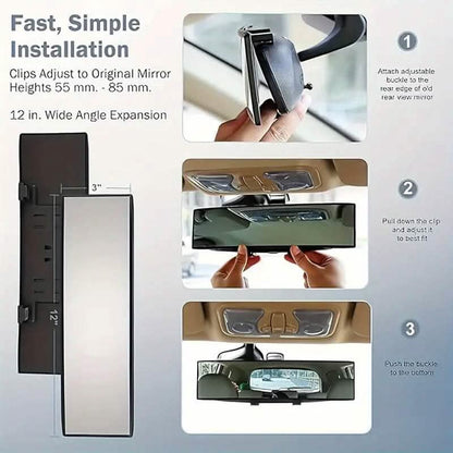 HD Wide-Angle Rearview Mirror for Cars, SUVs and Trucks - A-1 Thread Vault